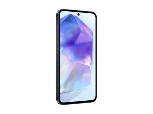 Samsung Galaxy A55 - 5G smartphone - double SIM - RAM 8 Go / Mémoire interne 128 Go - microSD slot - écran OEL - 6.6" - 2340 x 1080 pixels (120 Hz) - 3 x caméras arrière 50 MP, 12 MP, 5 MP - front camera 32 MP - marine exceptionnel - SM-A556BZKAEUB - Smartphones 5G