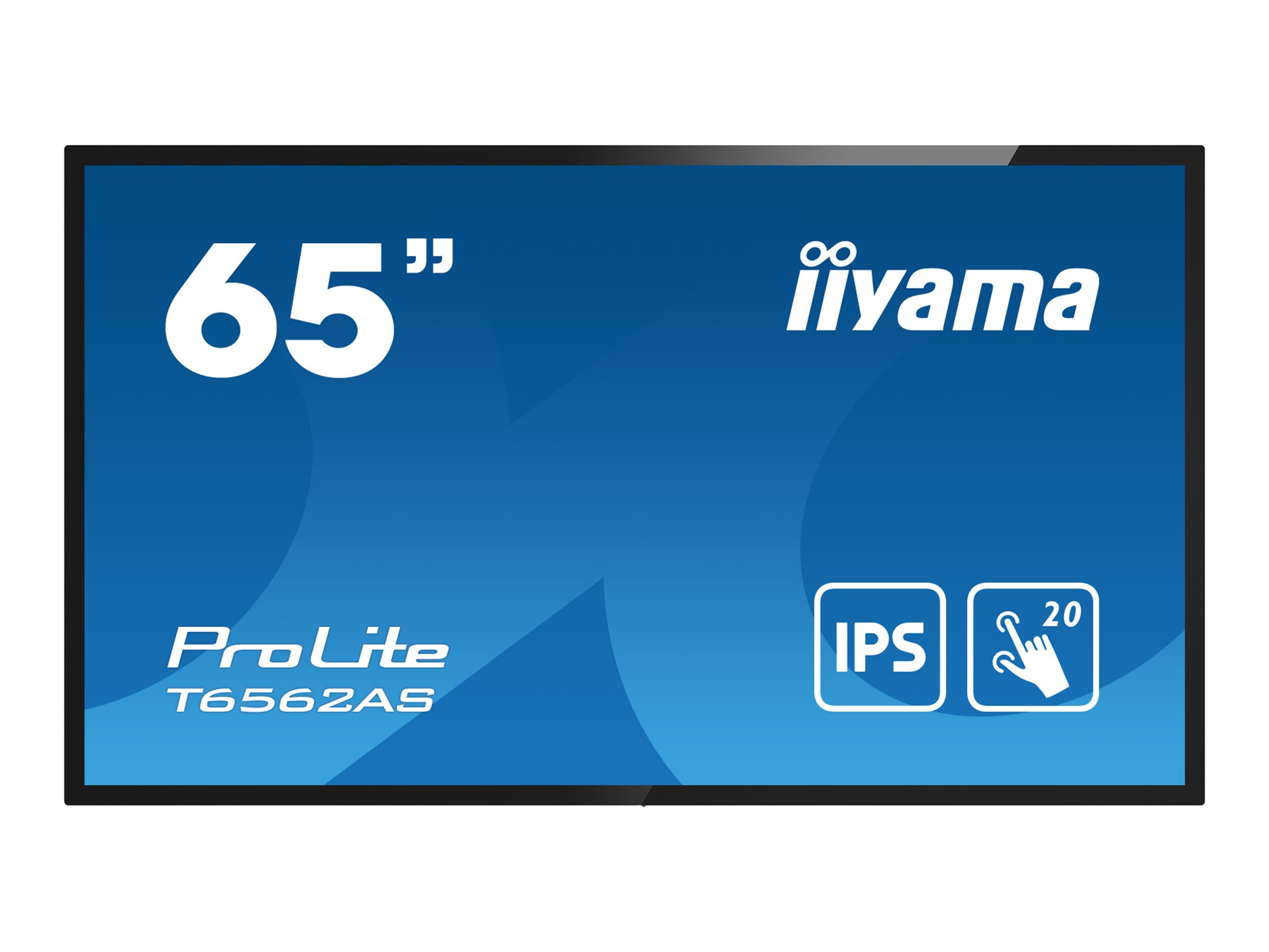 iiyama ProLite T6562AS-B1 - Classe de diagonale 65" (64.5" visualisable) écran LCD rétro-éclairé par LED - signalétique numérique interactive - avec lecteur de média intégré et écran tactile (multipoint) - Android - 4K UHD (2160p) 3840 x 2160 - noir mat - T6562AS-B1 - Écrans de signalisation numérique