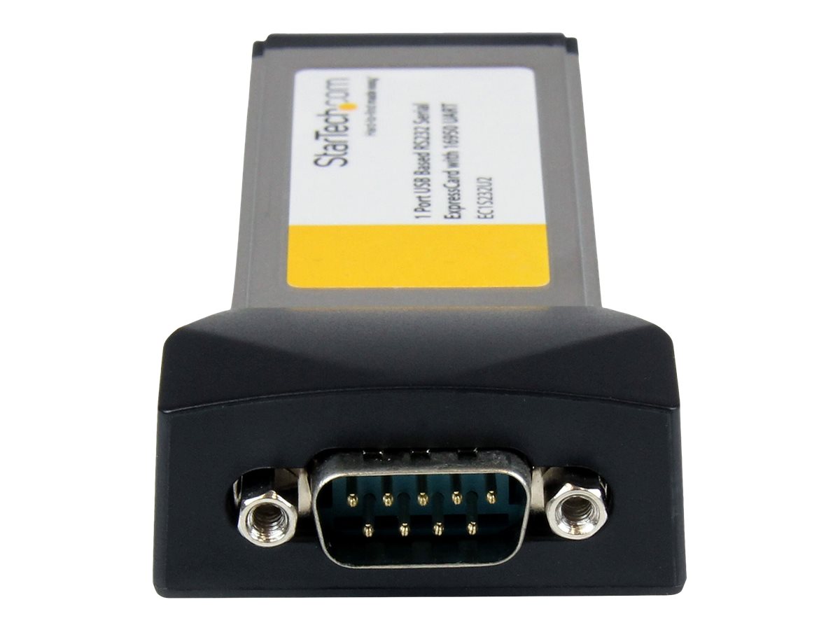 StarTech.com Carte adaptateur ExpressCard vers série RS232 DB9 1 port avec 16950 - par USB - Adaptateur série - ExpressCard - RS-232 - EC1S232U2 - Adaptateurs réseau filaires