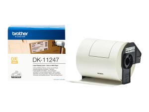 Brother DK-11247 - Noir sur blanc - 103 x 164 mm 180 étiquette(s) (1 rouleau(x) x 180) étiquettes - pour Brother QL-1050, QL-1060N, QL-1100 - DK11247 - Étiquettes d'imprimante