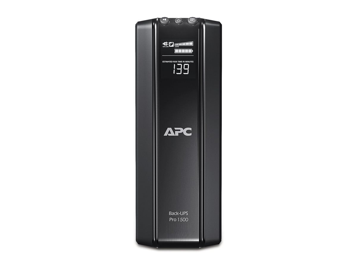 APC Back-UPS Pro 1500 - Onduleur - CA 230 V - 865 Watt - 1500 VA - RS-232, USB - connecteurs de sortie : 10 - noir - BR1500GI - UPS autonomes