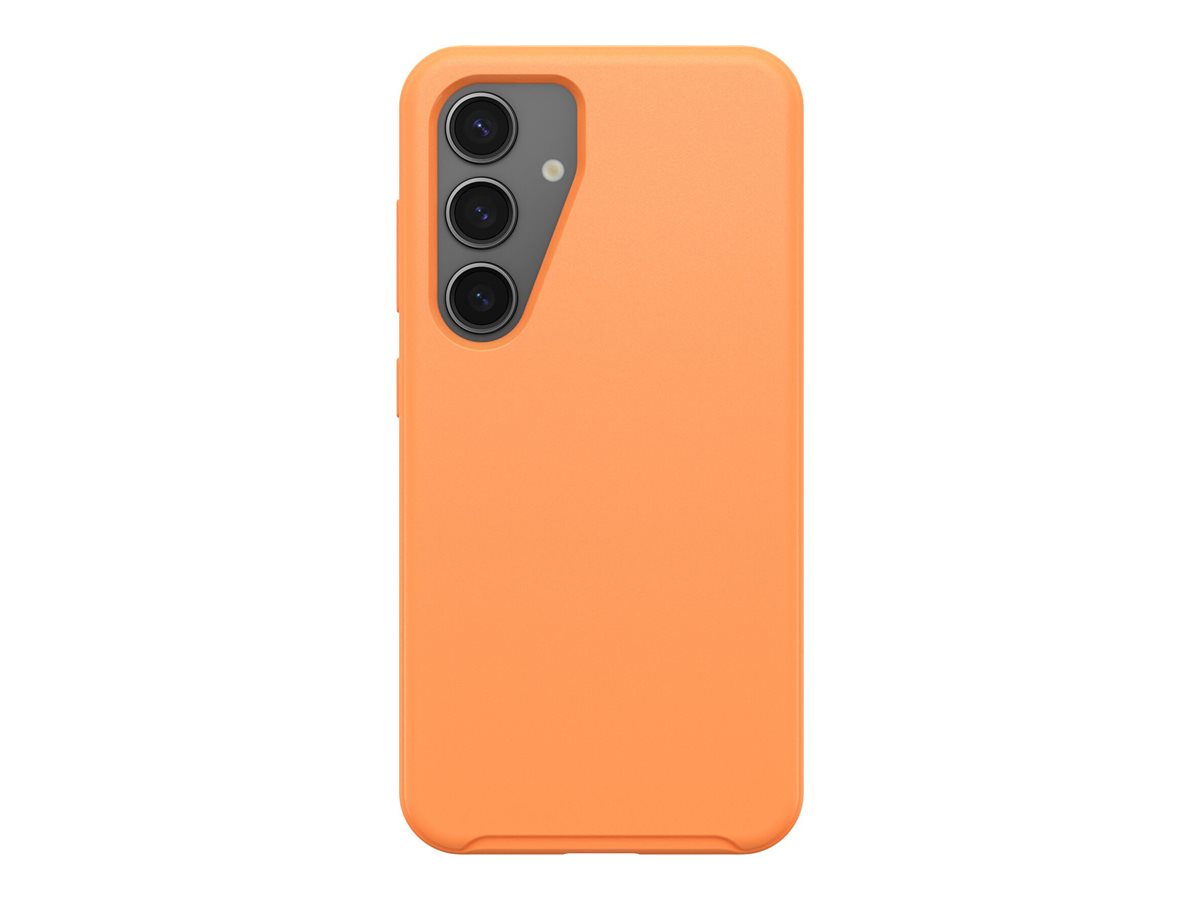 OtterBox Symmetry Series - Coque de protection pour téléphone portable - élastomère thermoplastique (TPE), couche de polycarbonate - pierre de soleil (orange) - pour Samsung Galaxy S24 - 77-94541 - Coques et étuis pour téléphone portable