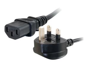 C2G Universal Power Cord - Câble d'alimentation - BS 1363 (M) pour power IEC 60320 C13 - 5 m - moulé - noir - 88516 - Câbles d'alimentation