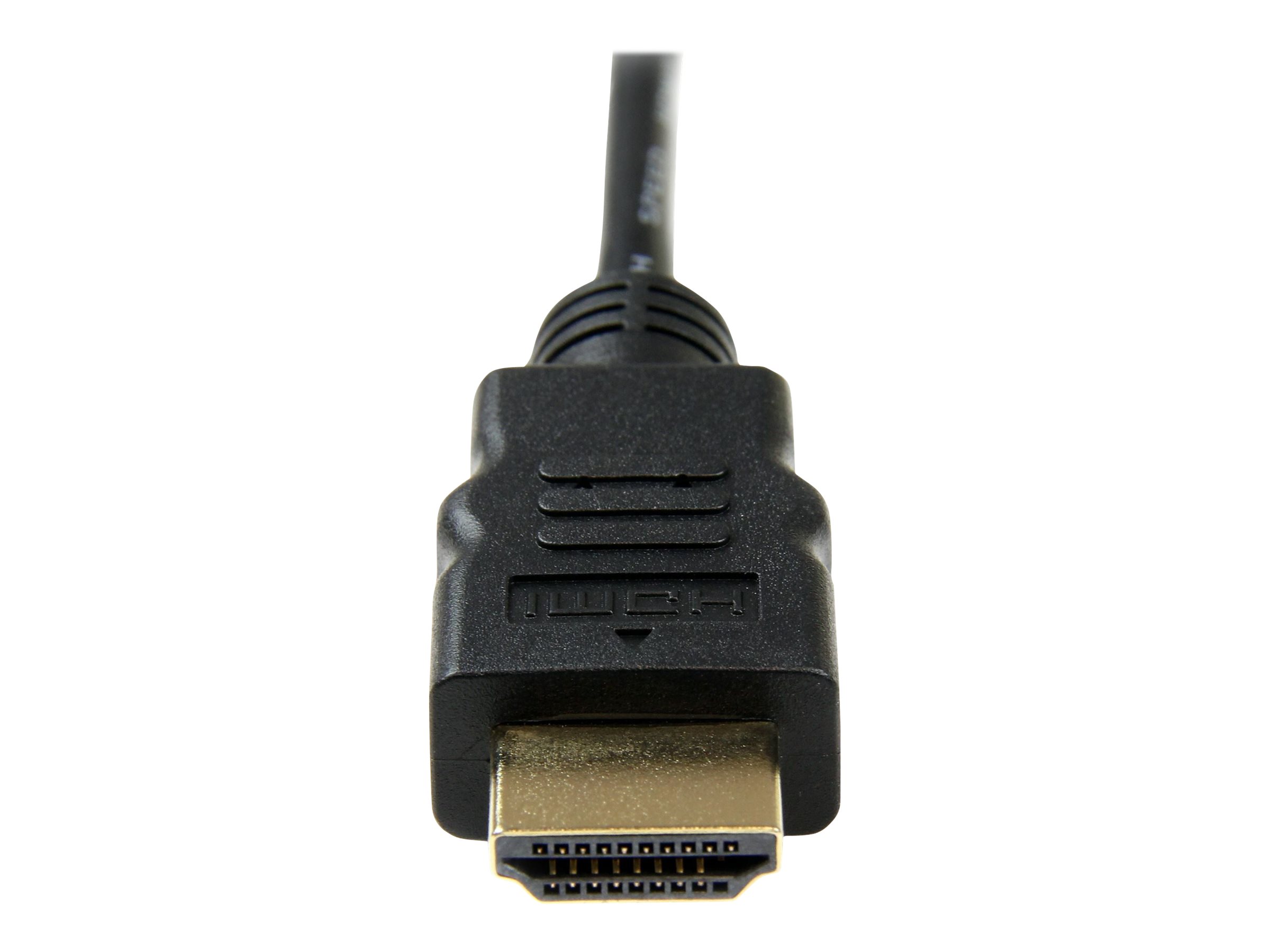 StarTech.com Câble HDMI haute vitesse avec Ethernet 1 m - HDMI vers HDMI Micro - M/M - Câble HDMI avec Ethernet - HDMI mâle pour 19 pin micro HDMI Type D mâle - 1 m - noir - HDADMM1M - Accessoires pour systèmes audio domestiques