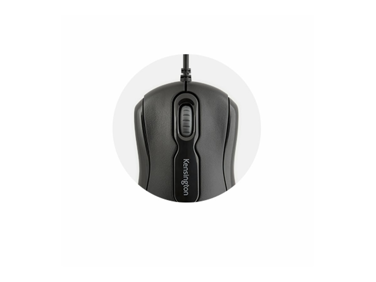 Kensington Mouse-in-a-Box EQ - Souris - droitiers et gauchers - optique - 3 boutons - filaire - USB - K72480WW - Souris