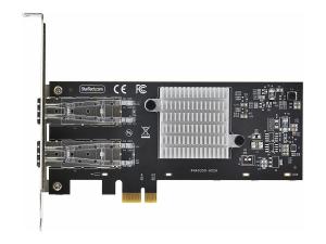 StarTech.com Carte Réseau GbE SFP 2 Port, Fibre Optique PCIe Ethernet NIC - Adaptateur réseau - PCIe 2.0 - Gigabit SFP x 2 - noir - P021GI-NETWORK-CARD - Cartes réseau