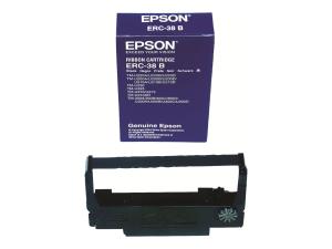 Epson ERC 38B - Noir - ruban d'impression - pour OmniLink TM-U220; TM U200, U220, U230, U300, U375 - C43S015374 - Rubans Epson