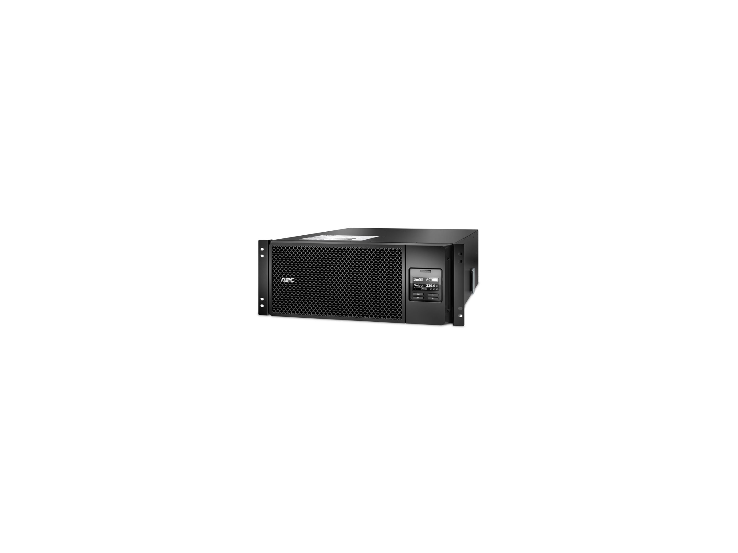 APC Smart-UPS SRT 6000VA RM - Onduleur (rack-montable) - CA 230 V - 6000 Watt - 6000 VA - Ethernet 10/100, USB - connecteurs de sortie : 13 - 4U - noir - pour P/N: AR3100W, AR3105W, AR3155W, AR3305W, AR3355SP, AR3355W, AR4038IX432, NBWL0356A - SRT6KRMXLI - UPS montables sur rack