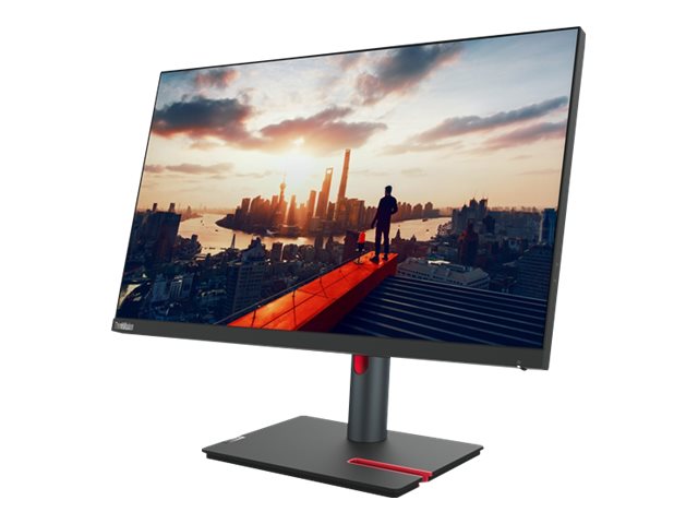 Lenovo ThinkVision P24h-30 - Écran LED - 23.8" - 2560 x 1440 QHD @ 60 Hz - IPS - 300 cd/m² - 1000:1 - 4 ms - HDMI, DisplayPort, USB-C - noir corbeau - 63B3GAT6U1 - Écrans d'ordinateur