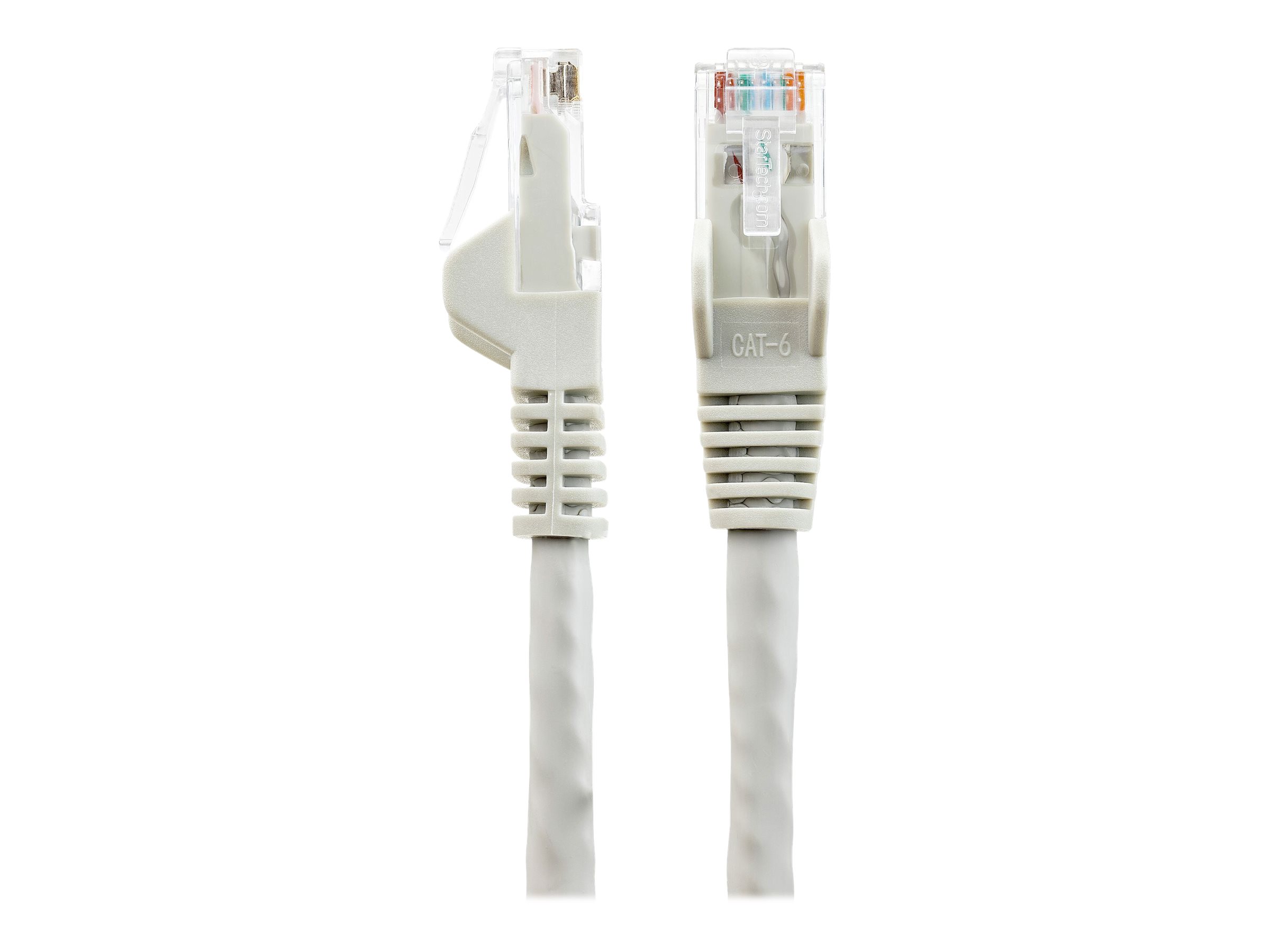 StarTech.com Câble Ethernet CAT6 3m - LSZH (Low Smoke Zero Halogen) - Cordon RJ45 UTP Anti-accrochage 10 GbE LAN - Câble Réseau Internet 650MHz 100W PoE - Gris - Snagless - 24AWG (N6LPATCH3MGR) - Cordon de raccordement - RJ-45 (M) pour RJ-45 (M) - 3 m - 6 mm - UTP - CAT 6 - sans crochet - gris - N6LPATCH3MGR - Câbles de raccordement