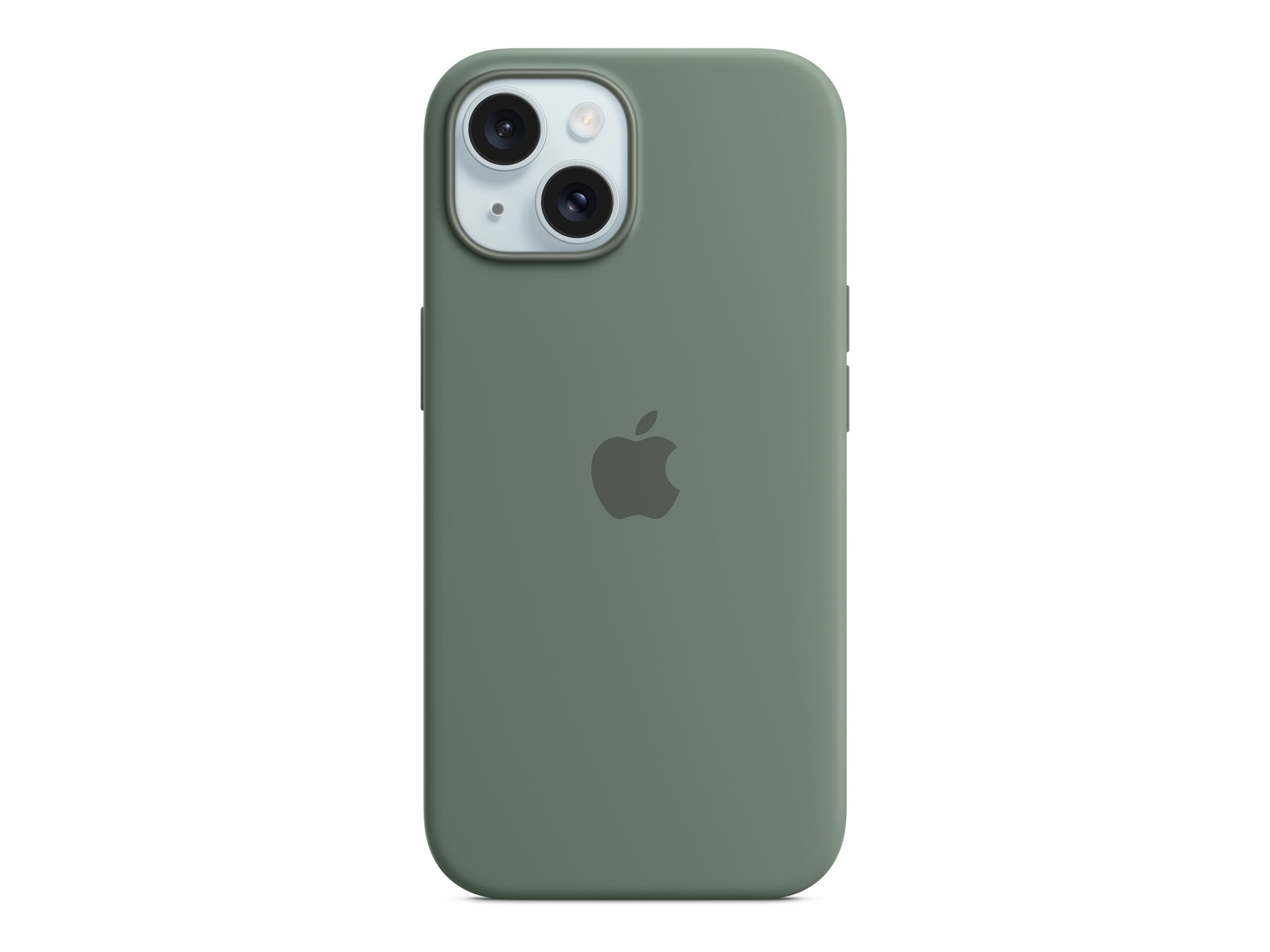 Apple - Coque de protection pour téléphone portable - compatibilité avec MagSafe - silicone - cyprès - pour iPhone 15 - MT0X3ZM/A - Coques et étuis pour téléphone portable