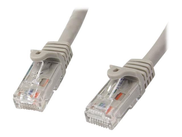StarTech.com Câble réseau Cat6 Gigabit UTP sans crochet de 2m - Cordon Ethernet RJ45 anti-accroc - Câble patch Mâle / Mâle - Gris - Cordon de raccordement - RJ-45 (M) pour RJ-45 (M) - 2 m - UTP - CAT 6 - sans crochet - gris - N6PATC2MGR - Câbles à paire torsadée