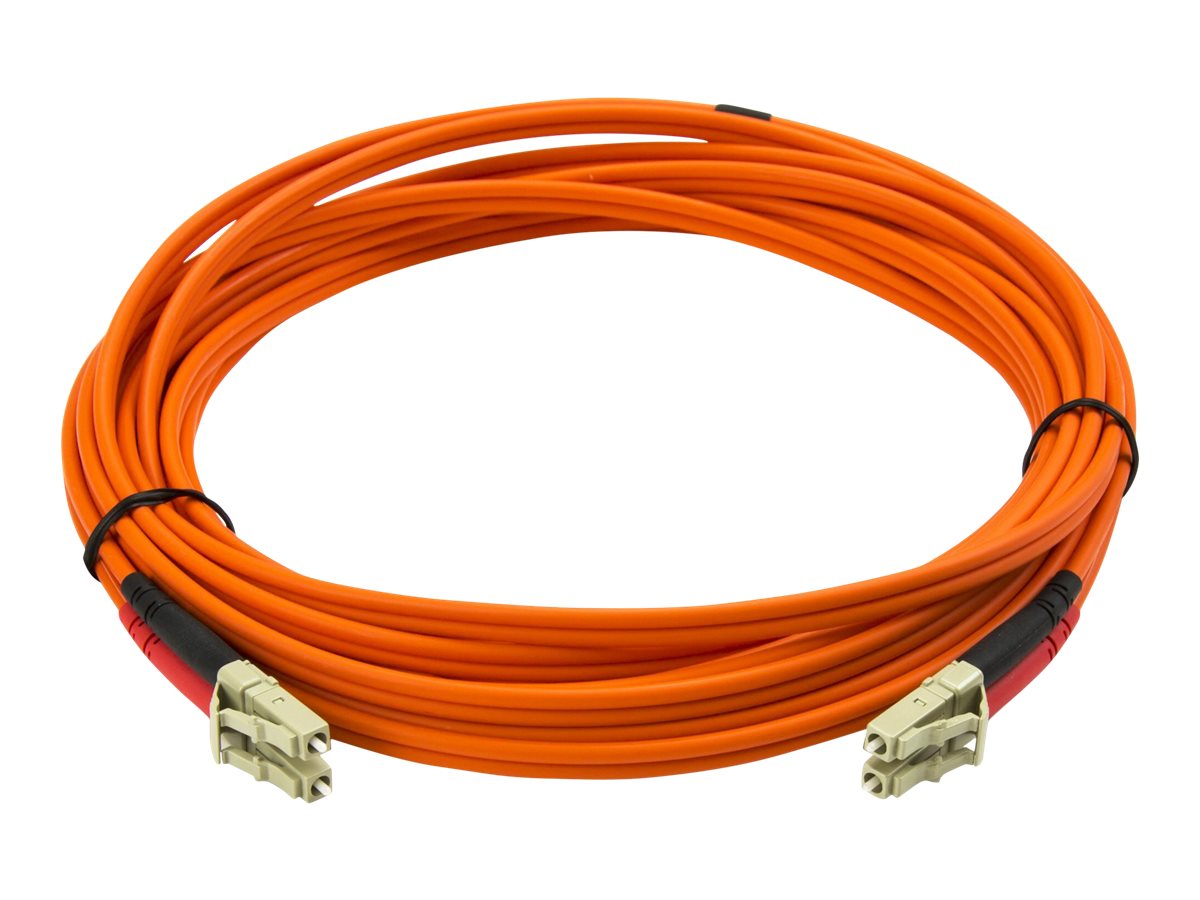 StarTech.com 5m Fiber Optic Cable - Multimode Duplex 50/125 - LSZH - LC/LC - OM2 - LC to LC Fiber Patch Cable - Câble réseau - LC multi-mode (M) pour LC multi-mode (M) - 5 m - fibre optique - duplex - 50 / 125 microns - pour P/N: GLCLHSMDSTTA, GLCSXMMDST, GLCSXMMDSTT, JD118BST, MASFP1GBSXST, SFP100BFXST - 50FIBLCLC5 - Câblesenfibres