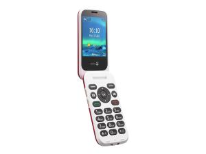 DORO 6880 - 4G téléphone de service - microSD slot - 320 x 240 pixels - rear camera 2 MP - blanc, rouge - 8222 - Téléphones 4G