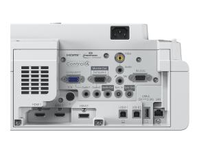 Epson EB-760WI - Projecteur 3LCD - 4100 lumens (blanc) - 4100 lumens (couleur) - WXGA (1280 x 800) - 16:10 - objectif à ultra courte focale - IEEE 802.11a/b/g/n/ac sans fil / LAN / Miracast - blanc - V11HA80080 - Projecteurs numériques