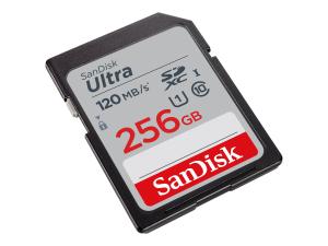 SanDisk Ultra - Carte mémoire flash - 256 Go - UHS-I U1 / Class10 - SDXC UHS-I - SDSDUNC-256G-GN6IN - Cartes flash