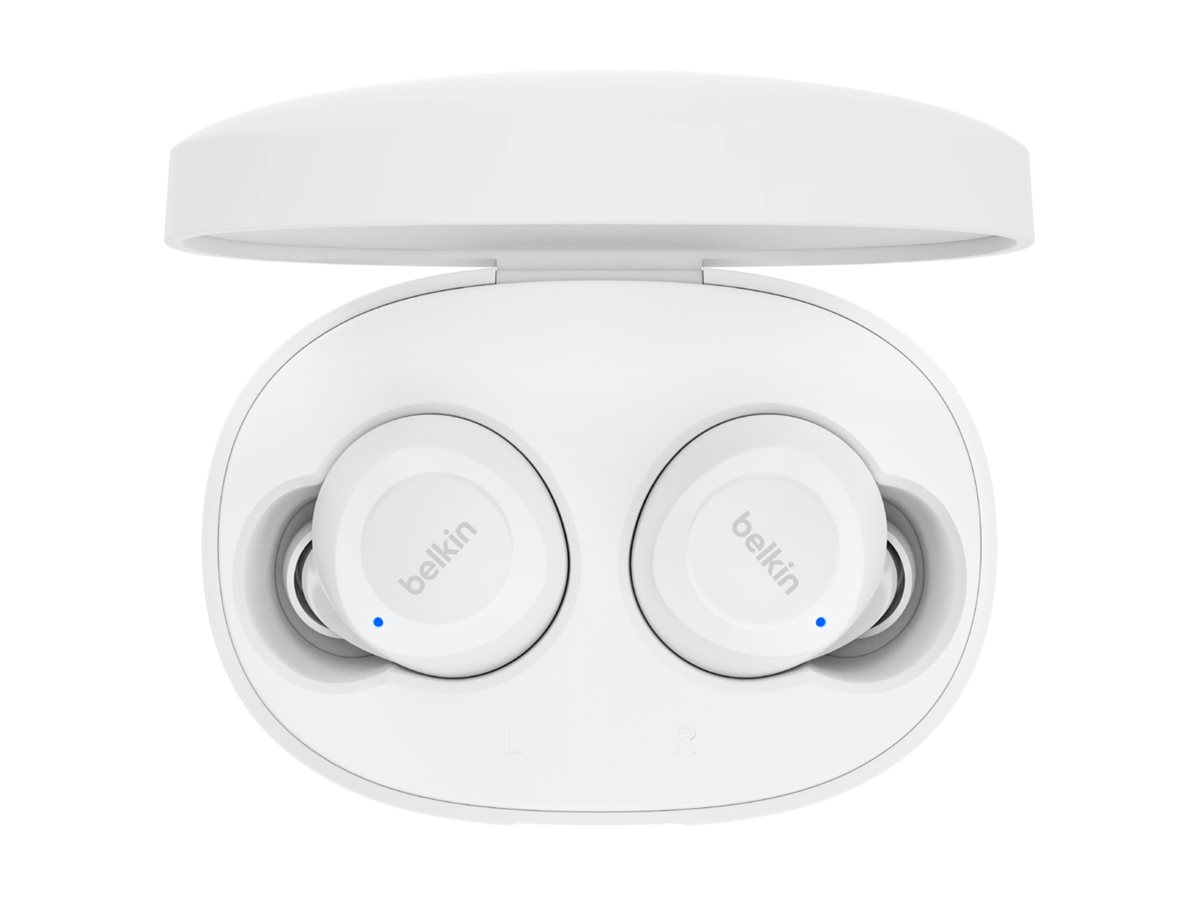 Belkin SoundForm Bolt - Écouteurs sans fil avec micro - intra-auriculaire - Bluetooth - blanc - AUC009BTWH - Écouteurs