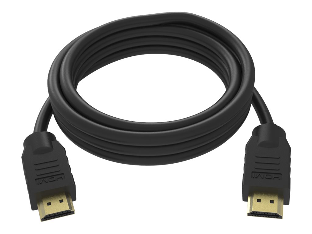 VISION Techconnect - High speed - câble HDMI avec Ethernet - HDMI mâle pour HDMI mâle - 5 m - double blindage - noir - support pour 8K60Hz, débit de transfert de données jusqu'à 48 Gbps - TC 5MHDMI8K/BL - Câbles spéciaux