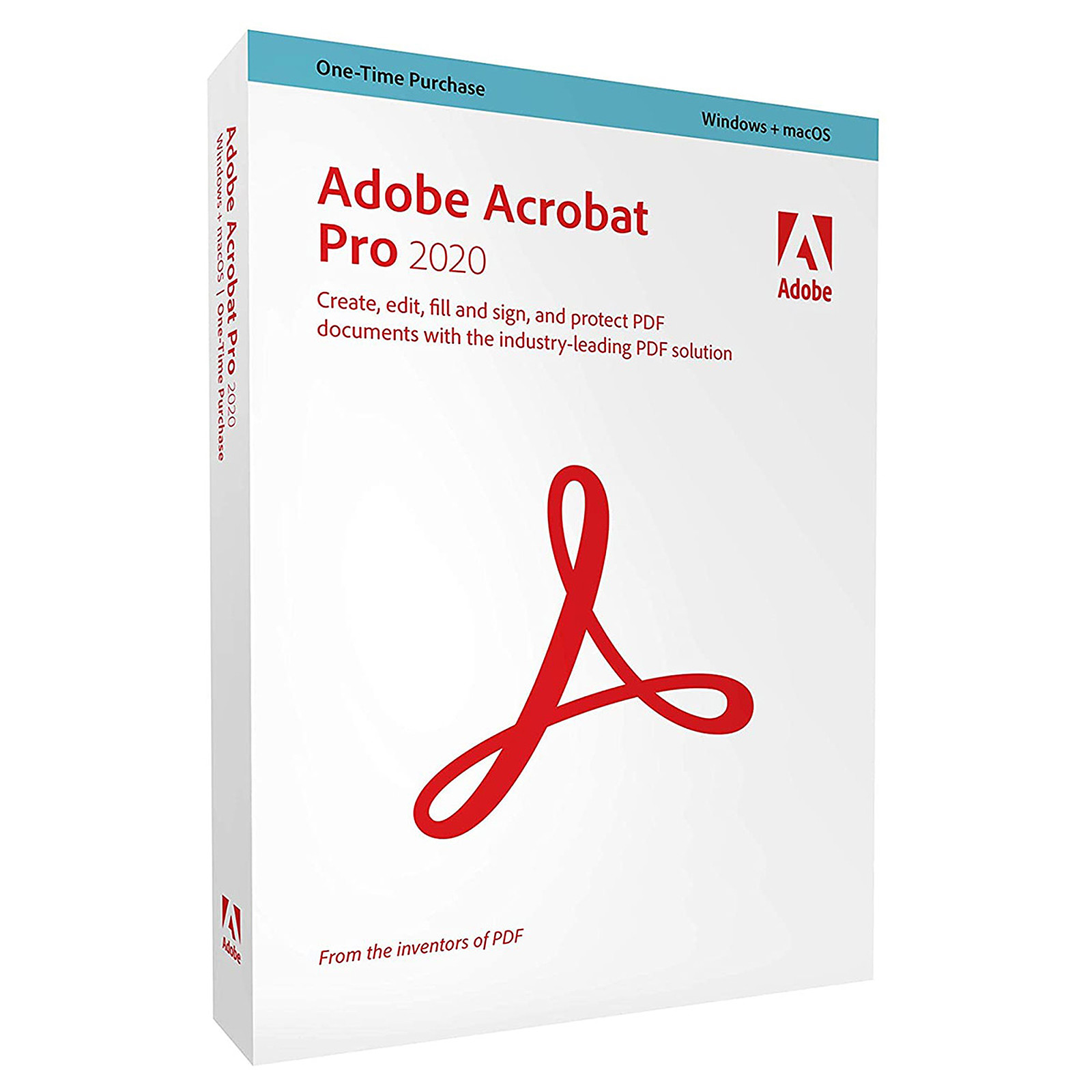 Adobe Acrobat Pro 2020 - Version boîte - 1 utilisateur - Win, Mac - français - 65310804 - Logiciels graphiques et de publication